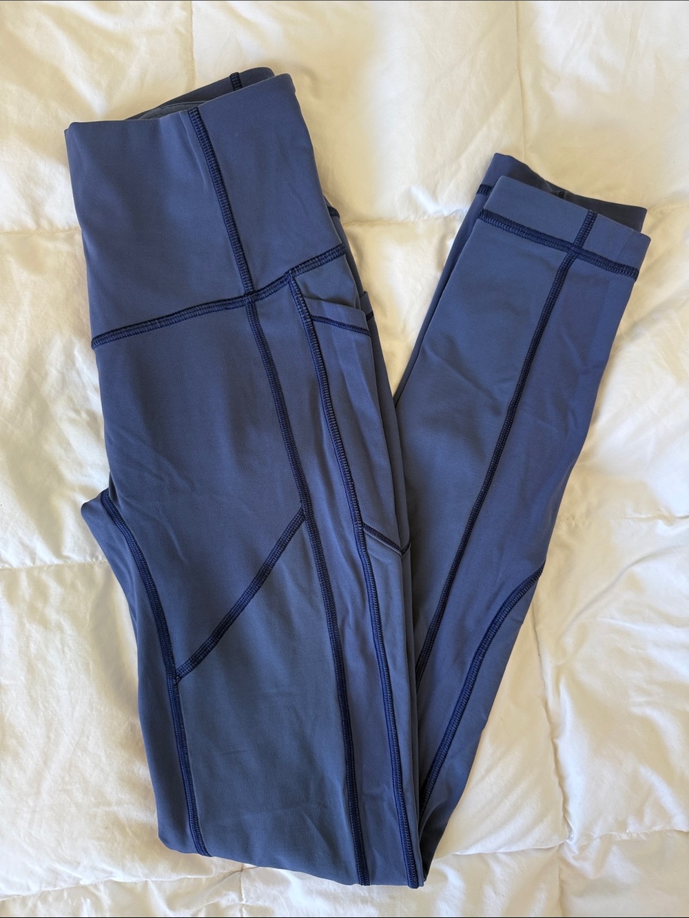 Lululemon All The Right Places Pant II High-Waisted Athletic Leggings Blue Small